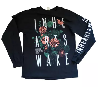 Buy In Hearts Wake Band Wildflower Long Sleeve T Shirt Tee Rock Metal - M • 11.95£