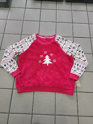 Buy NWT Juniors Size XL Simple Pleasures Raglan Christmas Soft Crewneck Sweatshirt • 15.11£
