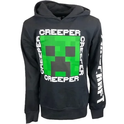Buy Boys Girls Kids Minecraft Gamer Black Jumper Sweatshirt Hoody Hoodie 9 - 16Years • 13.99£