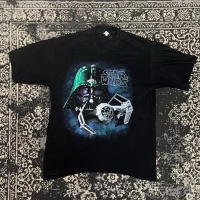 Buy Vintage 90’s Star Wars Men’s T-shirt With  Darth Vader Graphic Size Medium • 50£