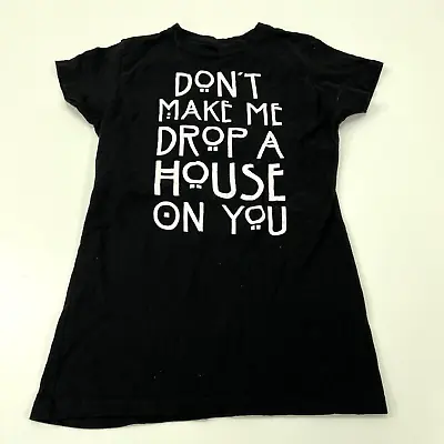 Buy American Horror Story Black Coven T-Shirt Drop A House On You Juniors Small • 4.33£