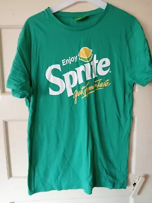 Buy Green Official Sprite T-shirt Large Worn Twice Vgc  • 3£