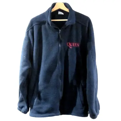 Buy Queen - Official Vintage Fan Club Full Zip Blue Fleece Jacket (Large) • 125£