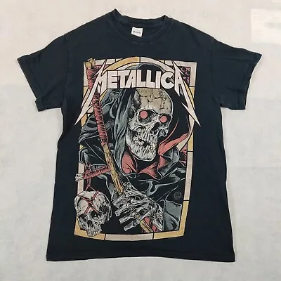 Buy Metallica Small Death Reaper Heavy Metal Rock Band T-shirt Black Unisex Retro • 12£