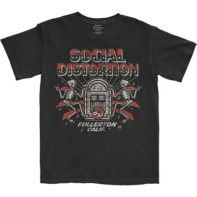 Buy SOCIAL DISTORTION - Unisex T- Shirt - Jukebox Skelly - Black Cotton  • 16.99£