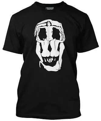 Buy Dali Skull Mens Black T-Shirt Salvador Dali Classic Tablaeu Art Print NEW • 13.99£