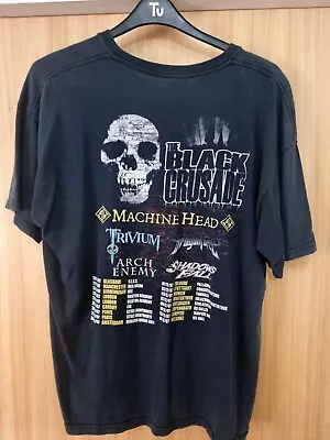 Buy Machine Head 'The Black Crusade' Tour T-Shirt XL. Trivium Arch Enemy Dragonforce • 26£