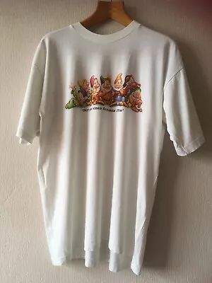 Buy Retro Vintage Disney Snow White & The Seven Dwarfs 1994  Video Promo T-shirt XL • 34.99£