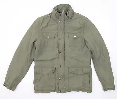 Buy !Solid Mens Green Jacket Size M Zip • 7£