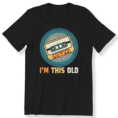 Buy Retro 80s 90s I'm This Old Men Ladies T-shirt Retro Style Cassette Gift T-shirt • 12.99£