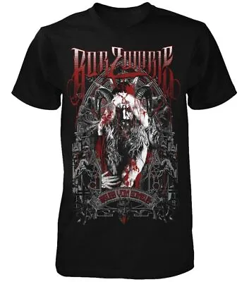 Buy Officially Licensed Rob Zombie Krampus Zombie Mens Black T Shirt Rob Zombie Tee • 14.50£