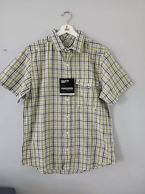 Buy NEW CRAGHOPPERS Size M Green Checkered Casual Mens Shirt T-shirt  • 2.99£