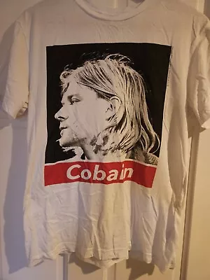 Buy Kurt Cobain T Shirt Nirvana Xs White • 15£