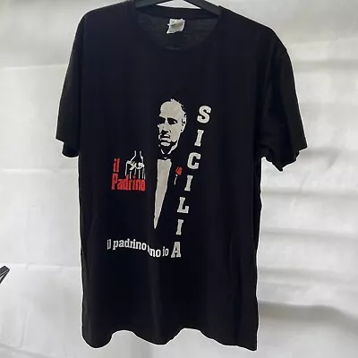 Buy The Godfather Il Padrino Sono Io Movie T Shirt Size XL Men Black Large Vintage • 49.99£