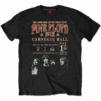 Buy Pink Floyd Carnegie Hall '72 Official Merch Eco Recycling T-Shirt - New • 20.86£