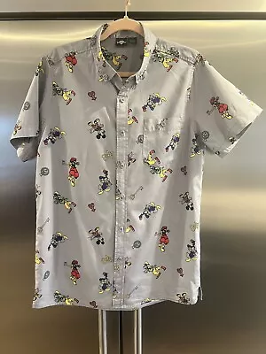 Buy Disney Kingdom Hearts Shirt Box Lunch Team Sora Button-up Grey Size Medium • 22.59£