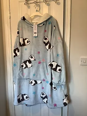 Buy Brand New With Tags Kids F&F Panda Blue Hoodie One-Size (F&F Version Of Oodie) • 14.99£