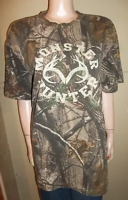 Buy Realtree Outfitters Mens Camo T Shirt Monster Hunter Large New Hunting • 14.17£