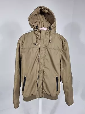 Buy Clockhouse Men Lightweight Lined Hooded Jacket Beige Size M Exc. Condition • 15.90£