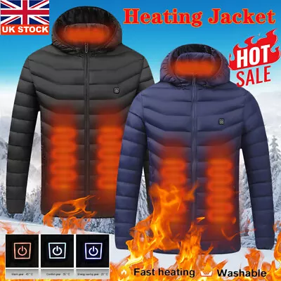 Buy Unisex Electric Coat Heated Cloth Jacket USB Warm-Up Heating Pad Body Warmer -UK • 9.99£