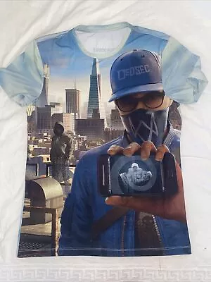 Buy Watch Dogs 2 Dedsec Full Color Authentic T-shirt Size L Dri Fit Polyester • 24.58£