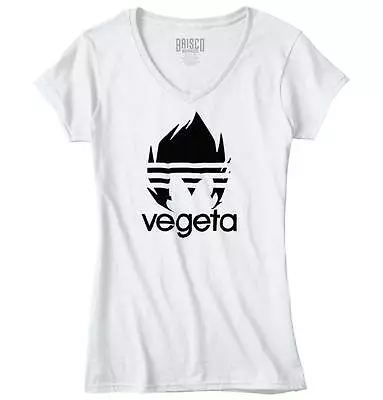 Buy Vegeta Funny Gift Cool  Saiyan Sports Gym Womens Fitted V Neck Graphic Tees • 19.28£