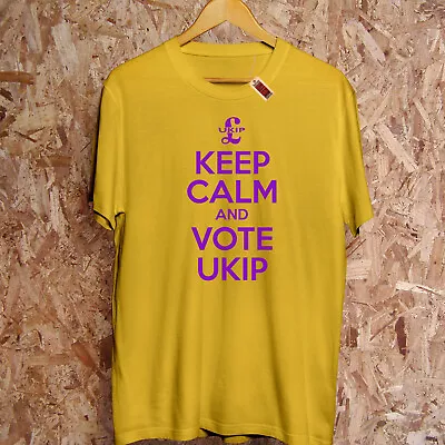 Buy Keep Calm And Vote UKIP General Election T-Shirt 3 Colours - To 5XL • 11.95£