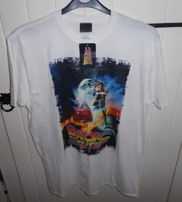 Buy Back To The Future XL Distressed Poster Print T SHIRT  BNWT OFFICIAL MERCHANDISE • 12.99£