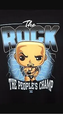 Buy Funko Pop Tees - Genuine/new - T-shirt - Medium M - Wwe Peoples Champ - The Rock • 14.99£