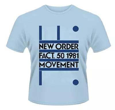 Buy New Order Movement Blue Official Tee T-Shirt Mens • 19.42£