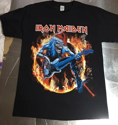 Buy Iron Maiden Christmas T-shirt Adults Size M 39  - 41  Chest Licensed Eddie • 17£