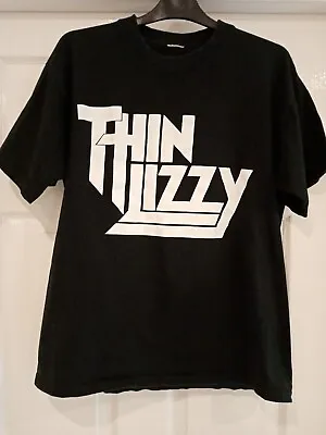 Buy Vintage Thin Lizzy Logo Tonight There's Gonna Be A Jailbreak T Shirt Medium • 75£