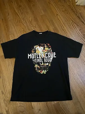 Buy Motley Crue T Shirt The Final Tour Alice Cooper Adult XL 2014 Merch EXC • 48.66£