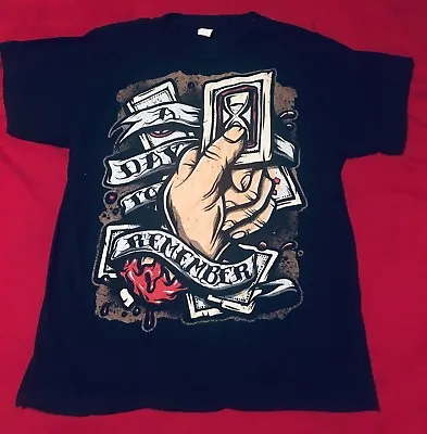 Buy A Day To Remember T-shirt Men's XS Hand Holding Hourglass Card Hot Topic • 10.39£