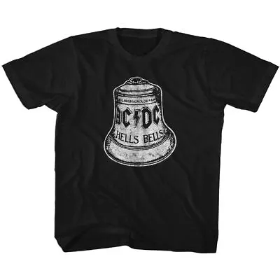 Buy Kids AC/DC Hells Bells Black Cotton Rock And Roll Music Band T-Shirt • 19.29£