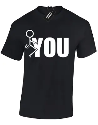 Buy F*ck You Stickman Mens T Shirt Tee Funny Joke Novelty Printed Design • 7.99£