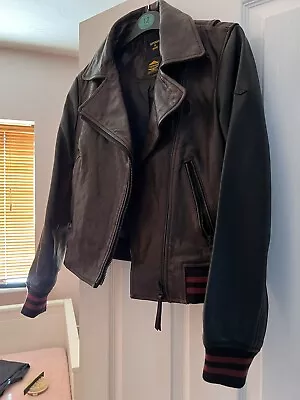 Buy Superdry Leather Jacket Women’s. Real Leather Jacket. Amazing Design Never Worn • 40£