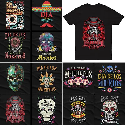 Buy Day Of The Dead Mexican T Shirt Sugar Skull Dia De Los Muertos Tradition#P1#PR#M • 11.99£