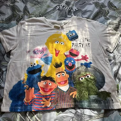 Buy Sesame Street Tshirt Elmo Grouch Oscar Cookie Monster Baggy Size S • 5£