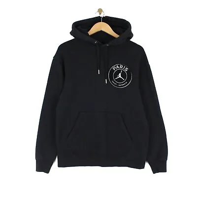 Buy Air Jordan Sweatshirt Hoodie Black Paris Saint-Germain Football Patch Men Size S • 34.99£