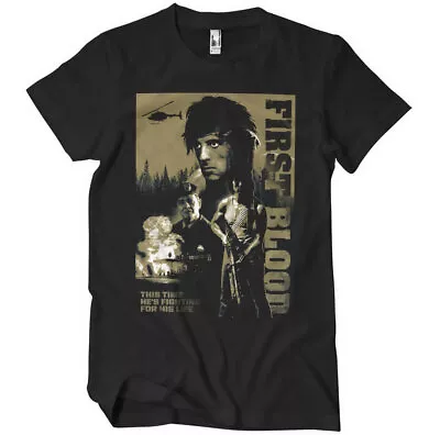 Buy Rambo First Blood Sylvester Stallone Official Tee T-Shirt Mens • 18.27£