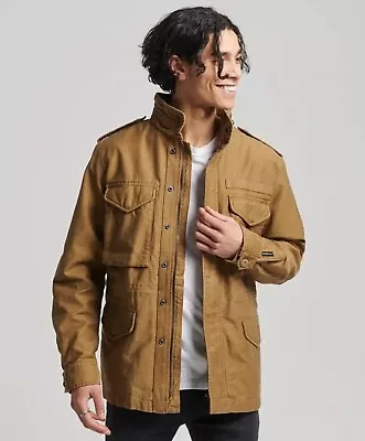 Buy Superdry Vintage M65 Military Jacket Breen Tan X-Large Brand New M5011344A • 59.99£