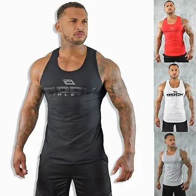 Buy ROCK ATHLETIC Gym Vest T-Shirt | UK Bodybuilding Top | Gym Clothing Vest  • 13.95£