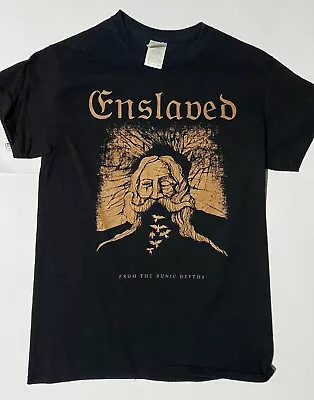 Buy ENSLAVED - From The Runic Depths - Metal T-SHIRT Mens Size S Gildan MT35 • 18.96£