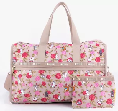 Buy Lesportsac Disney G991 Aristocats Marie Deluxe Weekender Duffel Travel Bag Tote • 134.18£