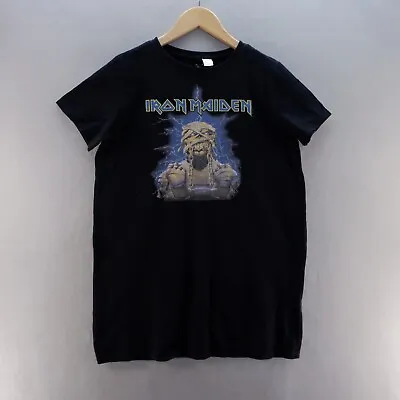 Buy Iron Maiden T Shirt 12 UK Black Graphic Print  Music Rock Band Womens • 11.99£