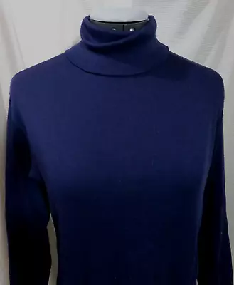 Buy PICKET AND POST Vintage Turtleneck T-shirt Top S Navy Blue Soft Tee Long Sleeve • 18.24£