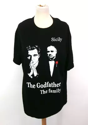 Buy VINTAGE Y2K THE GODFATHER GRAPHIC TSHIRT Men's Black / White. Size XL. Pre Loved • 4.99£