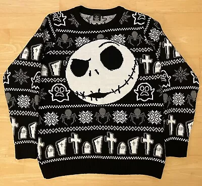 Buy Large 45  Jack Skellington Nightmare Before Christmas Ugly Jumper Sweater Xmas • 29.99£