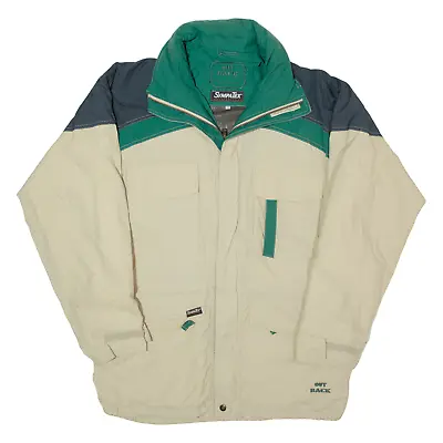 Buy Vintage OUTBACK Mens Shell Jacket Beige 90s Hooded XL • 19.99£